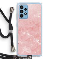 Roze marmer: Samsung Galaxy A52 Transparant Hoesje met koord