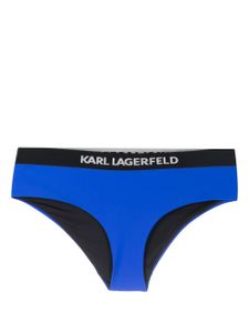 Karl Lagerfeld bikini à ceinture logo - Bleu