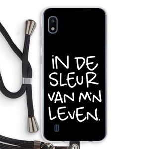 De Sleur: Samsung Galaxy A10 Transparant Hoesje met koord