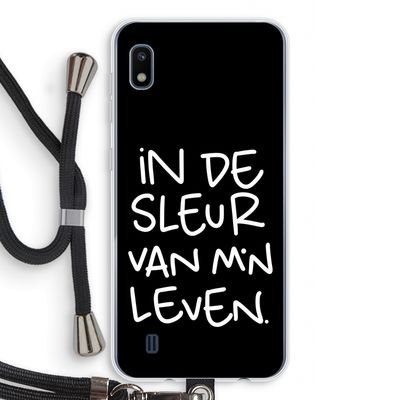 De Sleur: Samsung Galaxy A10 Transparant Hoesje met koord