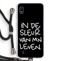 De Sleur: Samsung Galaxy A10 Transparant Hoesje met koord
