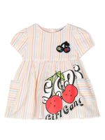 Gcds Kids robe à logo imprimé - Blanc