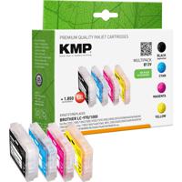 KMP Inktcartridge vervangt Brother LC-970BK, LC-970C, LC-970M, LC-970Y Compatibel Combipack Zwart, Cyaan, Magenta, Geel B13V 1060,0050 - thumbnail