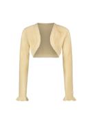 Le Chic Meisjes bolero lurex gebreid - Omara - Champagne