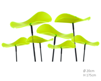 7 stuks! Zonnevangers Lucy Groen groot 175x20 cm Cazador Del Sol - Cazador del sol