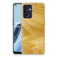 OPPO Reno 7 5G | Find X5 Lite | Bumper Hoesje | Licht Hout