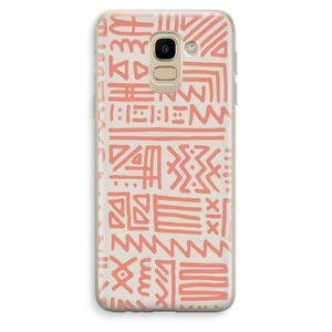 Marrakech Pink: Samsung Galaxy J6 (2018) Transparant Hoesje