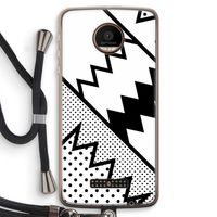 Pop Art #5: Motorola Moto Z Force Transparant Hoesje met koord
