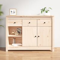 Dressoir 100x35x74 cm massief grenenhout