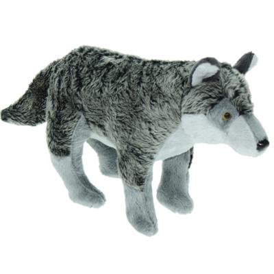 Cornelissen Pluche knuffel dier - Wolf - grijs - 28 cm - Speelgoed wolven knuffels - Cadeau Cornelissen Pluche knuffel dier - Wolf - grijs - 28 cm - Speelgoed wolven knuffels - Cadeau