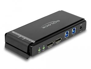 Delock 11476 DisplayPort 1.4 KVM-switch 8K 60 Hz met USB 5 Gbps en audio
