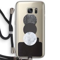 Marmeren cirkels: Samsung Galaxy S7 Transparant Hoesje met koord