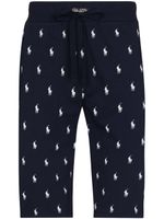 Polo Ralph Lauren short de pyjama à logo imprimé - Bleu
