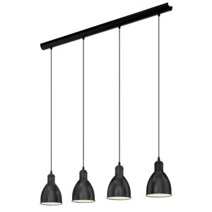 EGLO Priddy hangende plafondverlichting Flexibele montage E27 Zwart, Wit