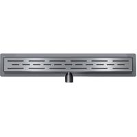 Wiesbaden Douchegoot met Flens en Rooster - 80x7cm - Gunmetal