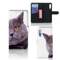 Xiaomi Mi 9 Telefoonhoesje met Pasjes Kat