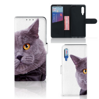 Xiaomi Mi 9 Telefoonhoesje met Pasjes Kat - thumbnail