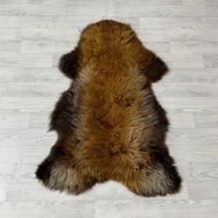 Schapenvacht Scandinavian bruin wit 105x80cm M