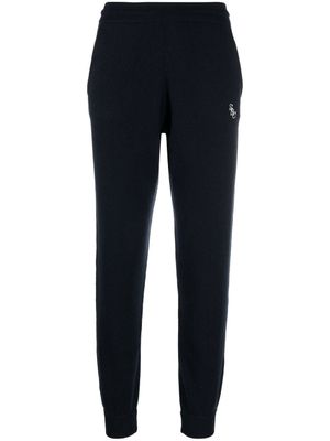 Sporty & Rich pantalon de jogging à logo brodé - Bleu