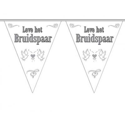 Folat Vlaggenlijn Bruidspaar - 10 meter - huwelijk - leve het bruidspaar