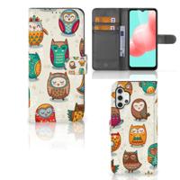 Samsung Galaxy A32 5G | Telefoonhoesje | Met pasjeshouder | Vrolijke Uilen Samsung Galaxy A32 5G | Telefoonhoesje | Met pasjeshouder | Vrolijke Uilen