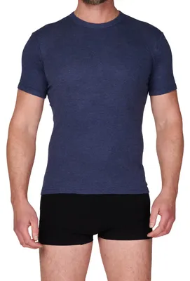 Thermo Shirt heren korte mouw - Warm ondergoed - Thermo ondergoed heren - Thermisch - Ronde hals