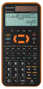 Sharp EL-W531 XG Schoolrekenmachine Oranje Aantal displayposities: 12 werkt op zonne-energie, werkt op batterijen (b x h x d) 79.6 x 15.5 x 161.5 mm