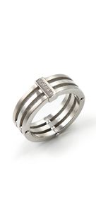 Boccia 0126-0152 Ring Titanium Zilverkleurig Maat 52