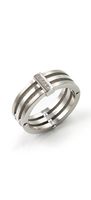 Boccia 0126-0152 Ring Titanium Zilverkleurig Maat 52