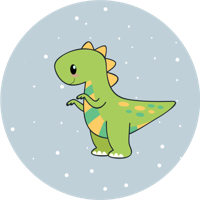 Vinyl vloerkleed dieren Anime dinosaurus Vinyl vloerkleed dieren Anime dinosaurus