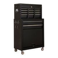 Topgear Gereedschapswagen zwart