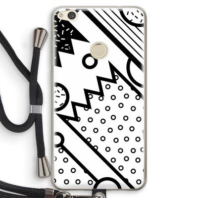 Pop Art #4: Huawei Ascend P8 Lite (2017) Transparant Hoesje met koord