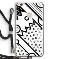 Pop Art #4: Huawei Ascend P8 Lite (2017) Transparant Hoesje met koord