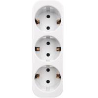 Stopcontact Verdeelstekker 3680W - 3-Voudig Mat Wit Kunststof