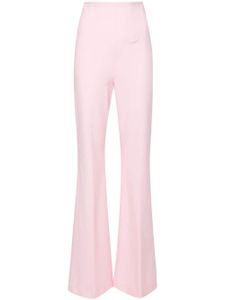 Sportmax pantalon évasé Olea à taille haute - Rose