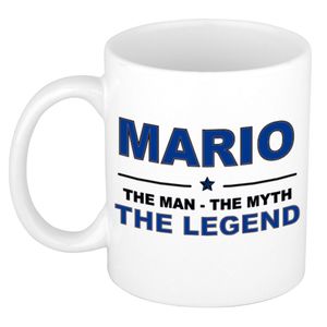 Mario The man, The myth the legend cadeau koffie mok / thee beker 300 ml