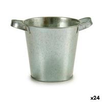 Grondlegger Ibergarden Zilverkleurig Zink Kubus 20 x 14 x 16,2 cm (24 Stuks)