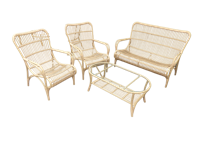 Tahiti loungeset light bamboo - Eurofleur aanbieding