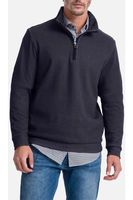Pierre Cardin Modern Fit Half-Zip Sweater marine, Effen - thumbnail