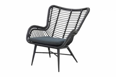 Jasmine lounge tuinstoel black