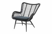 Jasmine lounge tuinstoel black