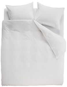 Ambiante Dekbedovertrek Uni Cotton White-2-persoons (200 x 200/220 cm)