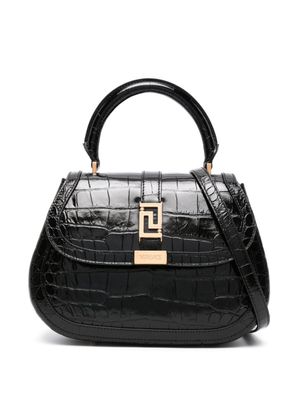 Versace sac à main Greca Goddess en cuir - Noir