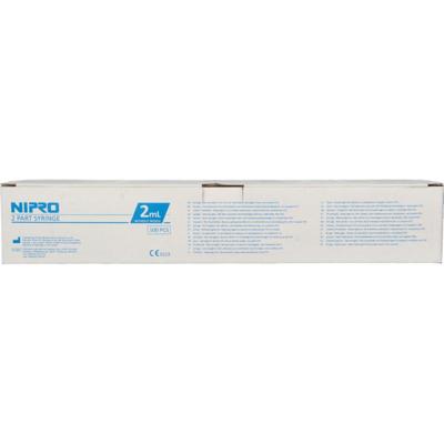Nipro Injectiespuit 2-delig centrisch 2ml
