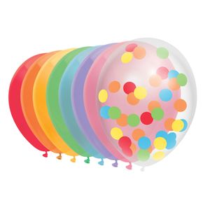 Haza Witbaard Ballonnen regenboog, 10st.