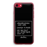 Mijn Motto's: iPhone SE 2020 Transparant Hoesje