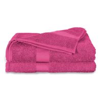 Twentse Damast Katoenen 2PACK Douchelaken - 70x140 - Fuchsia