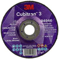 Cubitron 94946 Cubitron™ 3 Cut and Grind Afbraamschijf Diameter 125 mm Boordiameter 22.23 mm 10 stuk(s)