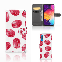 Samsung Galaxy A50 Book Cover Pink Macarons - thumbnail