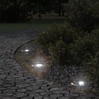 VidaXL Buitengrondverlichting rond 10,5x10,5 cm gietaluminium zwart VidaXL Buitengrondverlichting rond 10,5x10,5 cm gietaluminium zwart